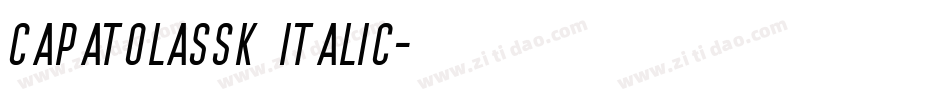 CapatolaSSK Italic字体转换